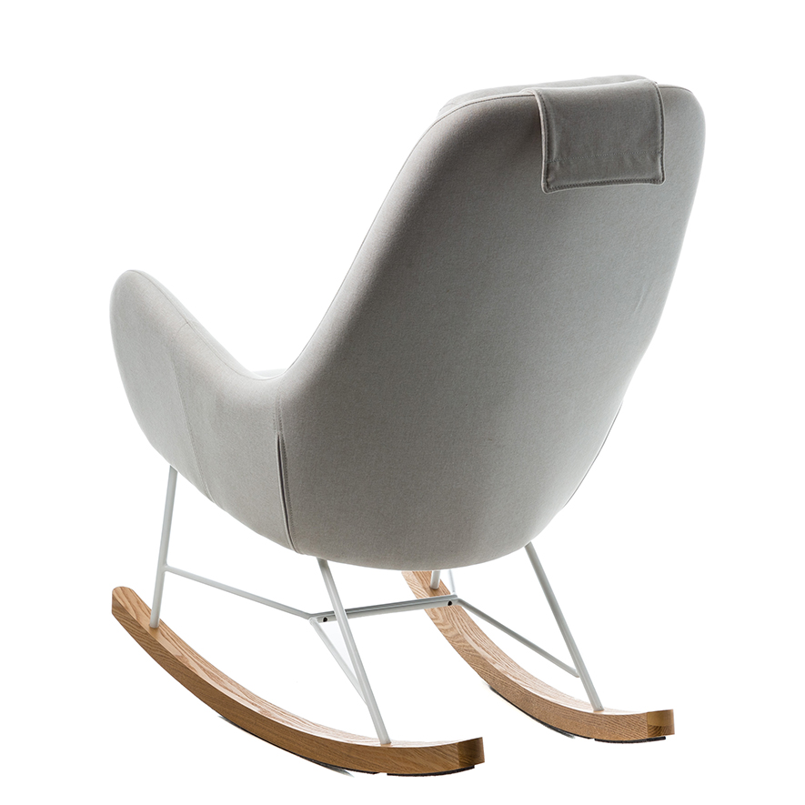 Home Republic Iggy Rocking Chair Natural & White Furniture Chairs Adairs Online