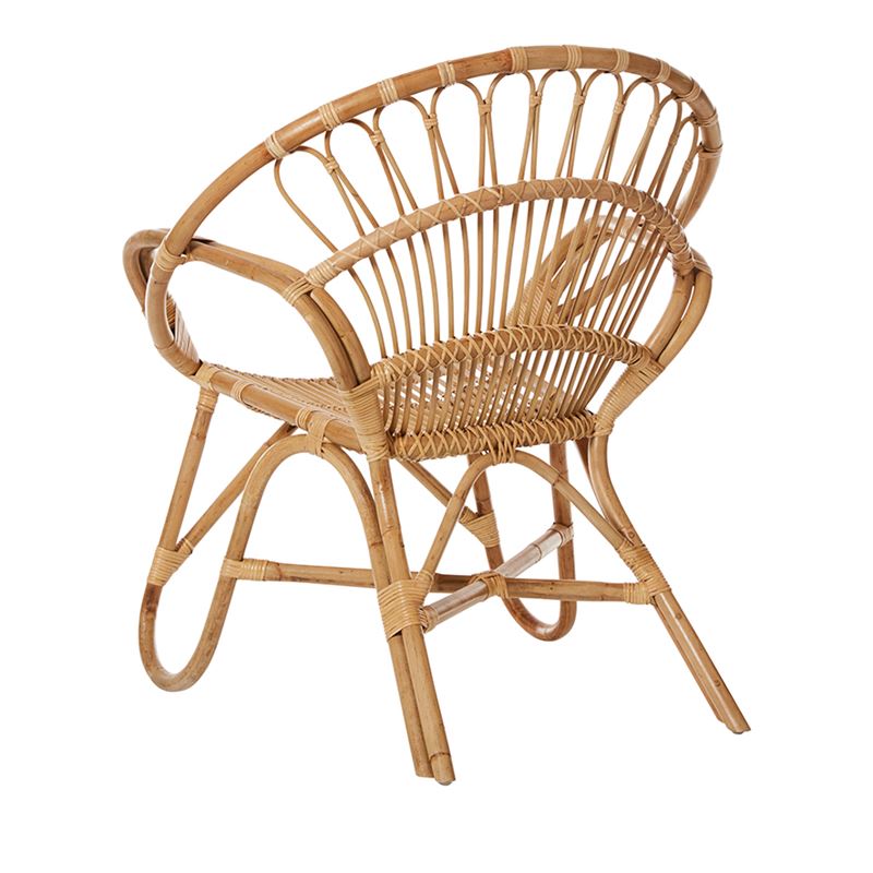 Milo Bahama Rattan Chair 1 Seater Honey