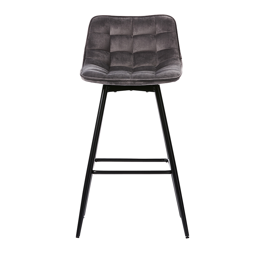 Montreal Grey Velvet Counter Stool Adairs