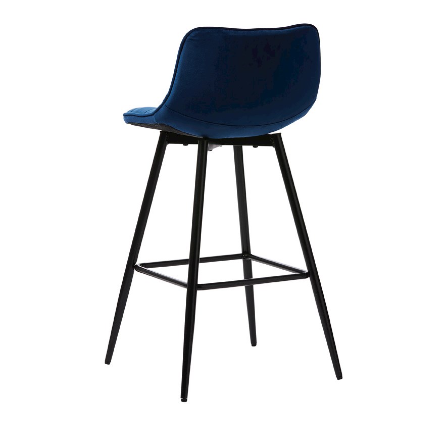 Montreal Indigo Velvet Counter Stool Adairs