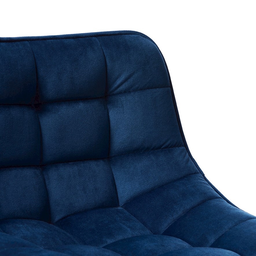 Montreal Indigo Velvet Counter Stool Adairs