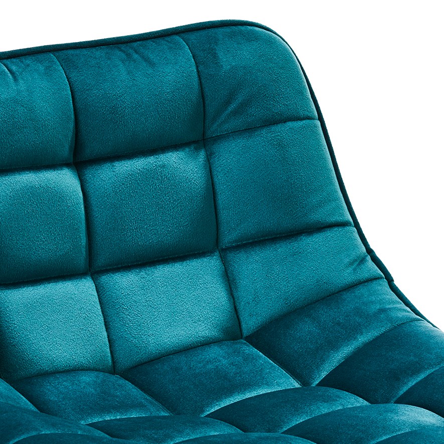 Montreal Teal Velvet Counter Stool Adairs