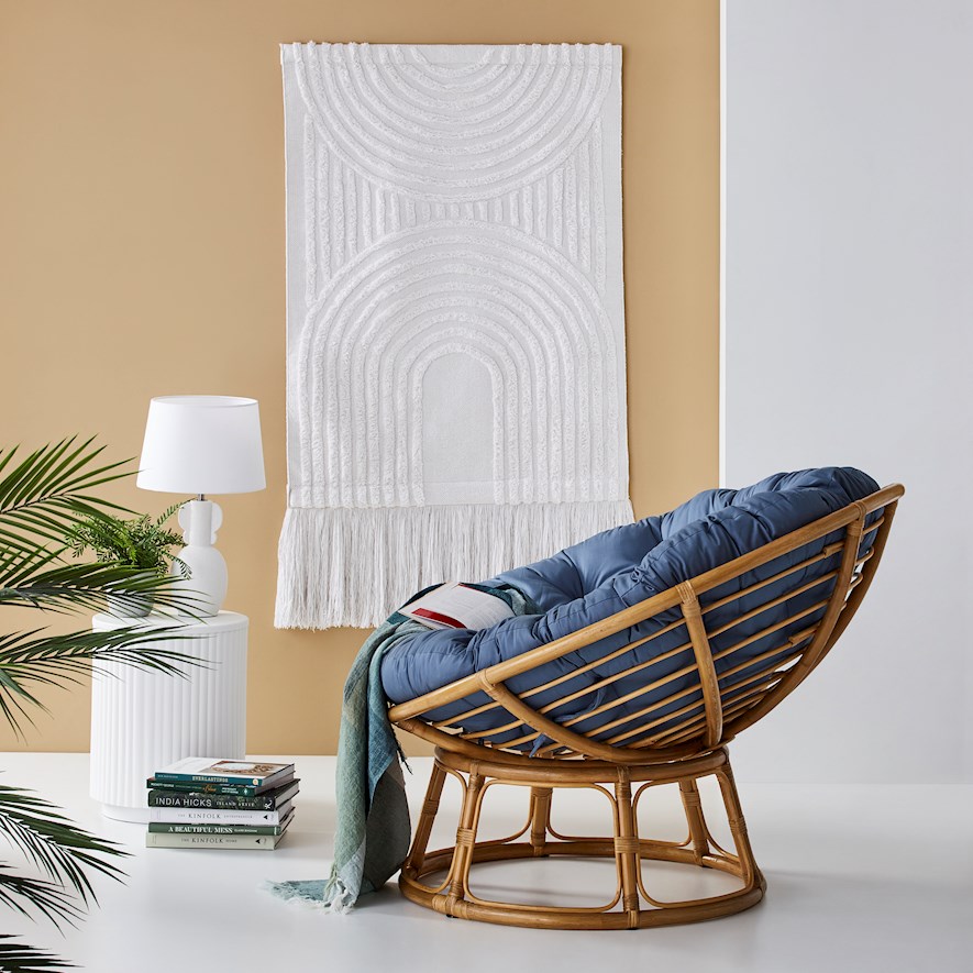 Flora rattan sales papasan chair