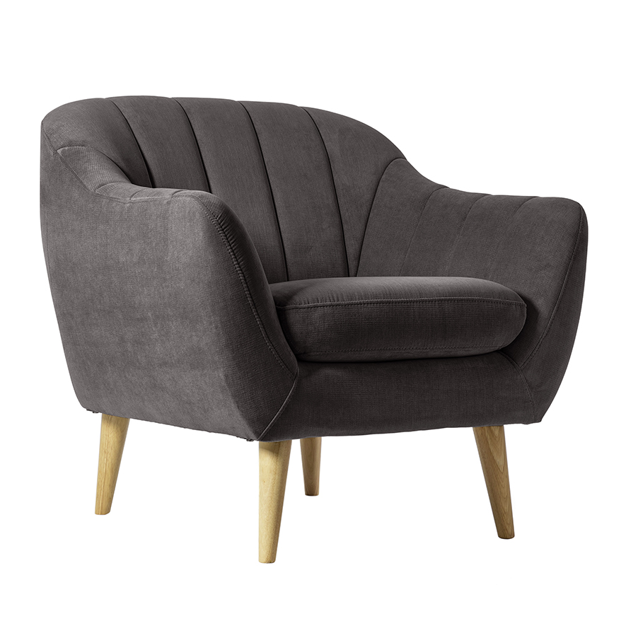 Mercer + Reid Kensington 1 Seater Chair Coal Adairs