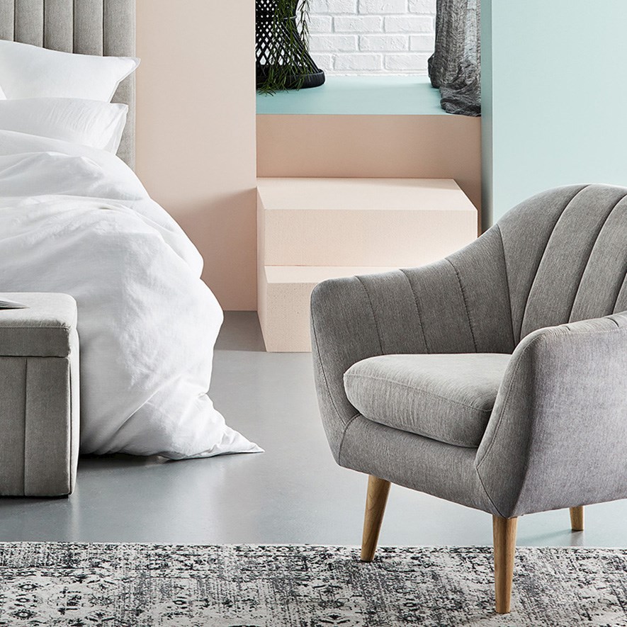 Mercer + Reid Kensington 1 Seater Chair Grey Adairs