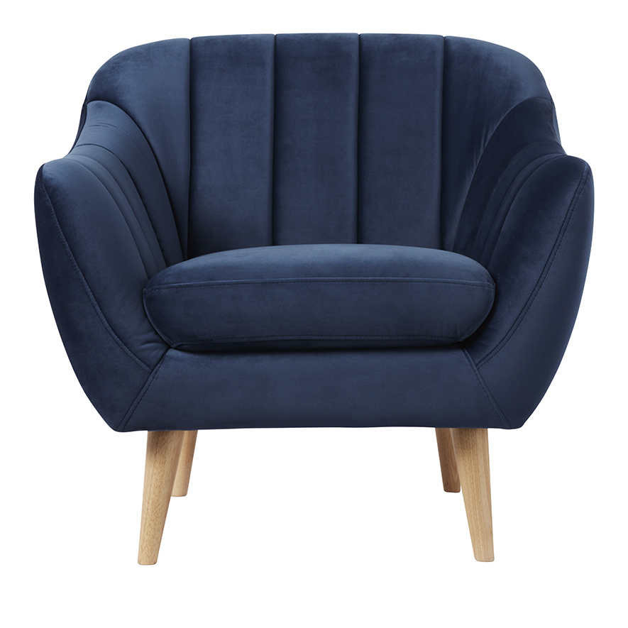 Mercer + Reid Kensington 1 Seater Chair Navy Adairs