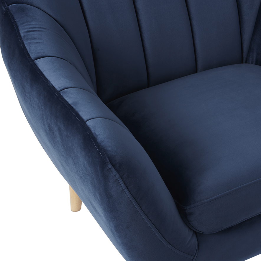Mercer + Reid Kensington 1 Seater Chair Navy Adairs