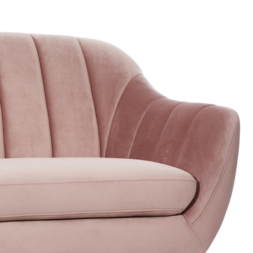 Kensington 3 Seater Chair Rose Pink Adairs