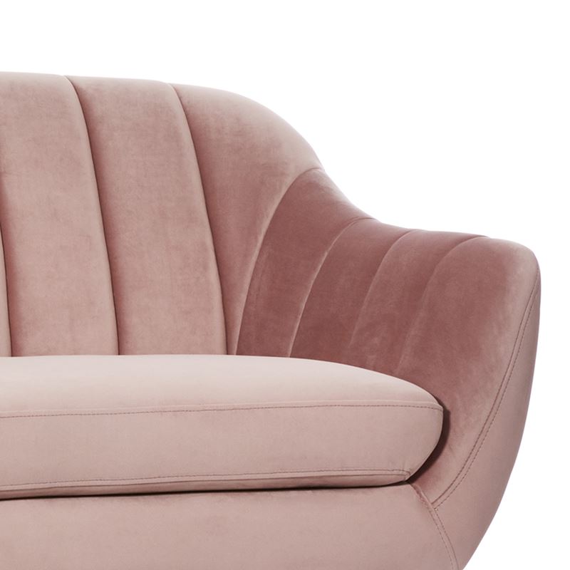 Kensington 3 Seater Chair Rose Pink