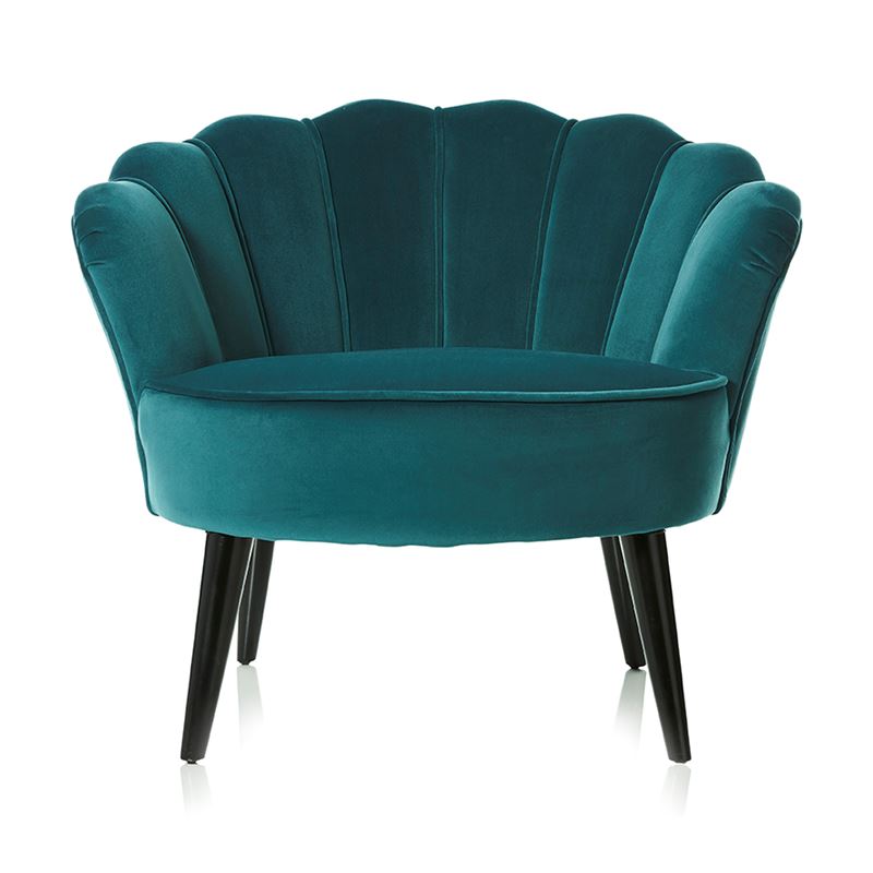 Ariel Teal Velvet Chair