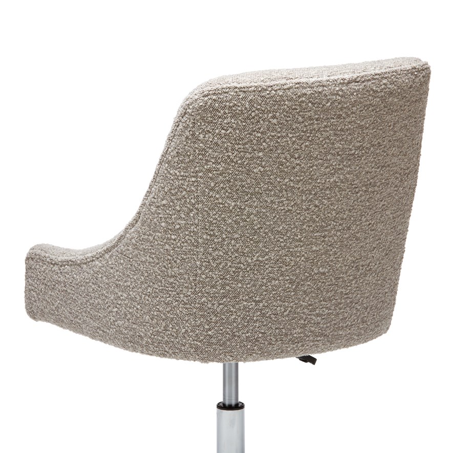 Neville Natural Boucle Desk Chair Adairs