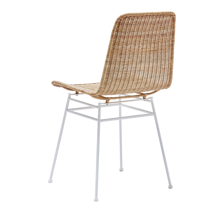 Home Republic Zurich Natural & White Dining Chair Adairs