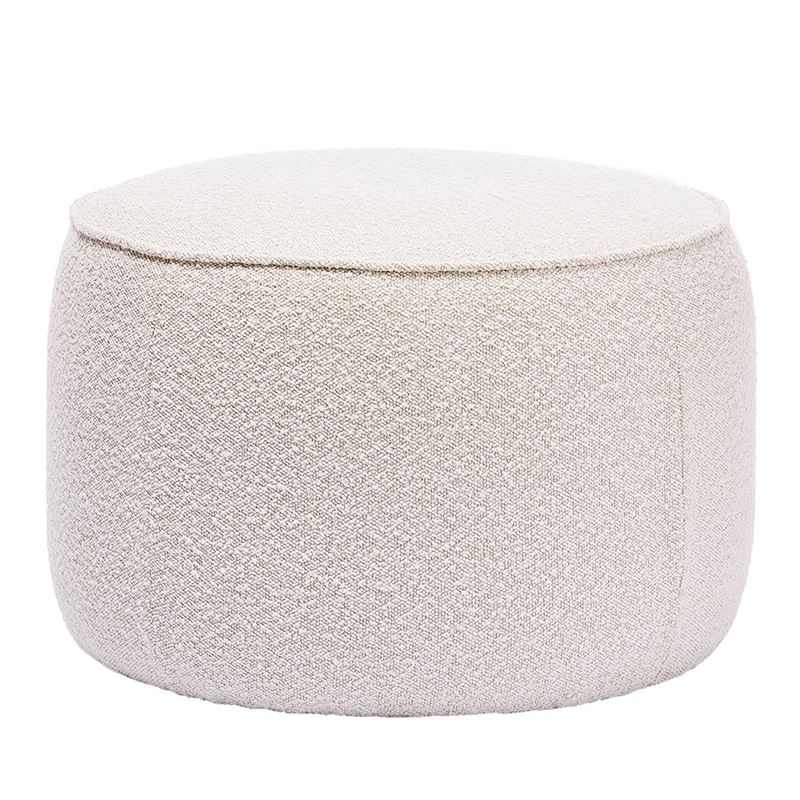 Norway Snow Boucle Ottoman | Adairs