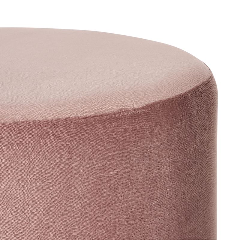 Torino Luxe Large Ottoman in Rose Pink & Gold