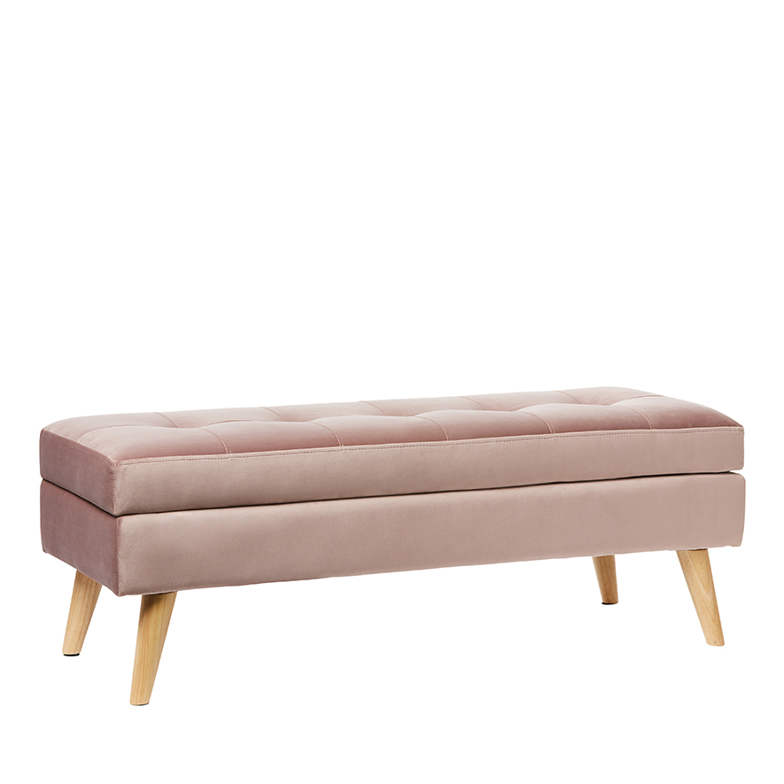 Mercer + Reid Highbury Rose Pink Storage Bench Adairs