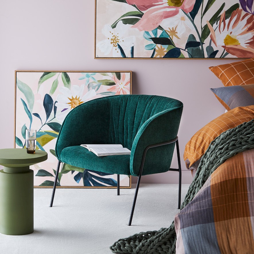 Adairs green top chair