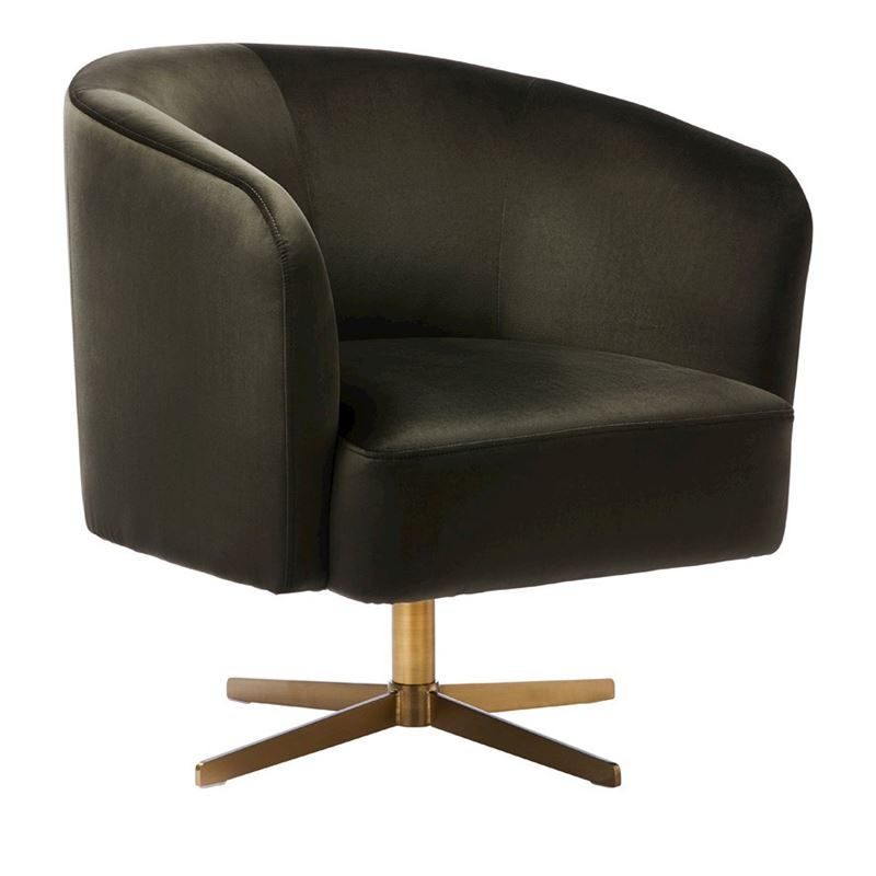 Gallery Olive Velvet Chair