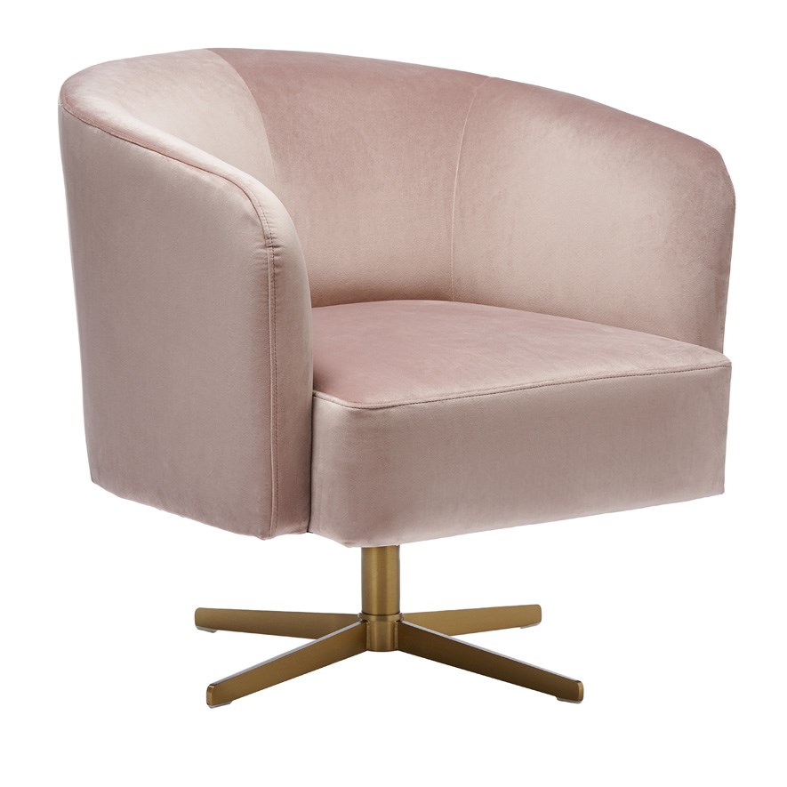 Morpho swivel velvet armchair clearance