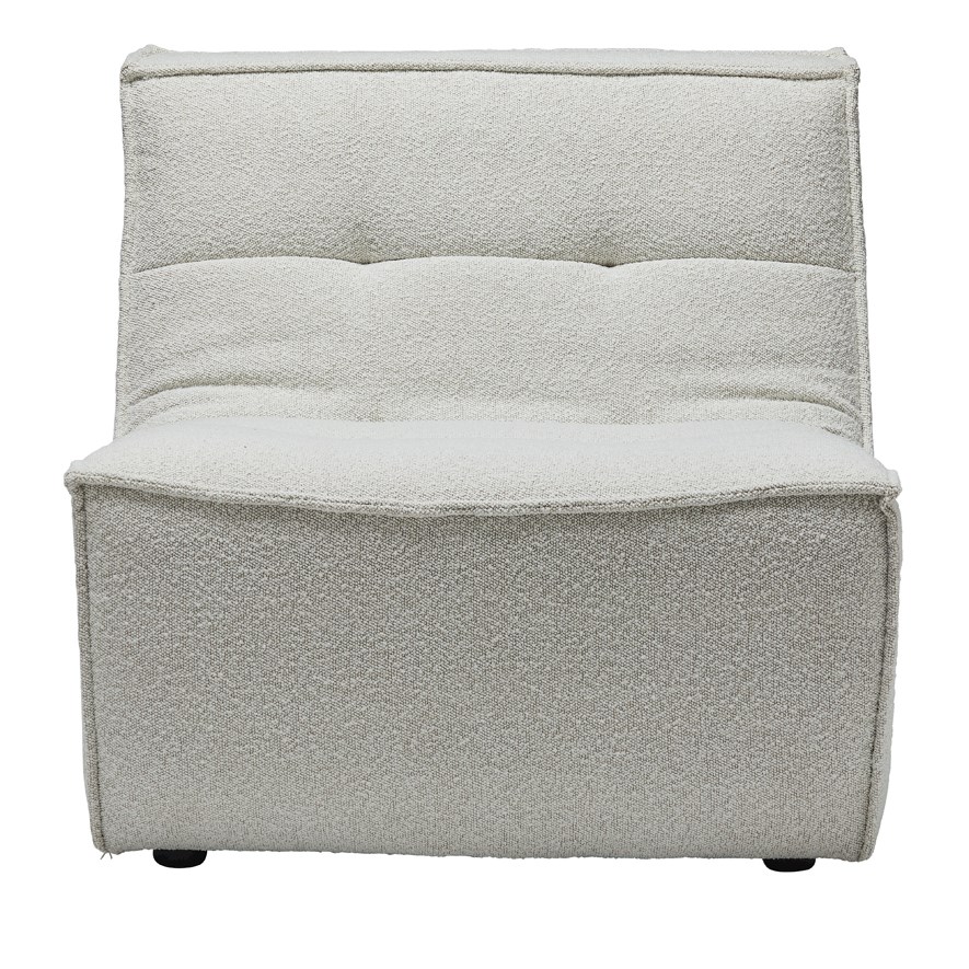 Otis Snow Boucle Lounge Chair 1 Seater Adairs