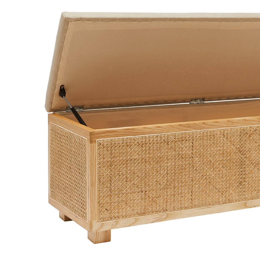 Burleigh Natural Small Storage Blanket Box Adairs