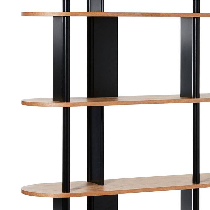 Yoko Furniture Collection Oak/Black Bookshelf