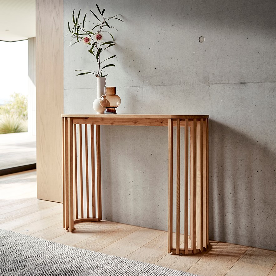 Mark Tuckey Slat Oak Console | Furniture | Adairs