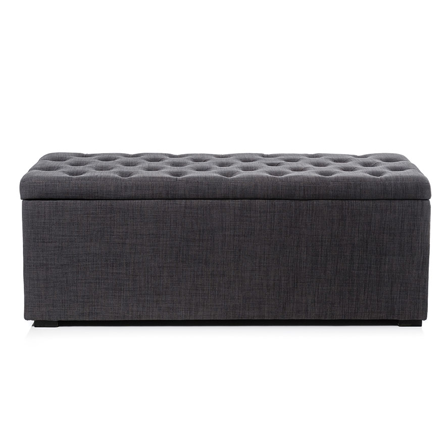 Mercer + Reid Medina Blanket Box Grey Furniture Storage