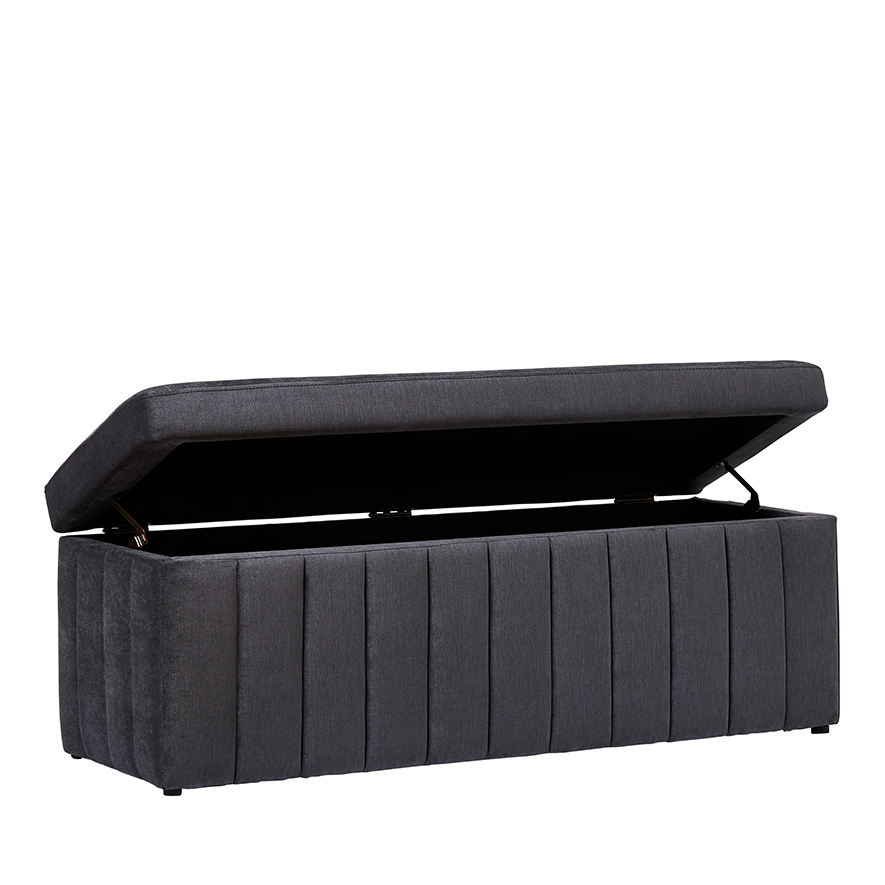 Mercer + Reid Kensington Collection Blanket Box in Coal Adairs