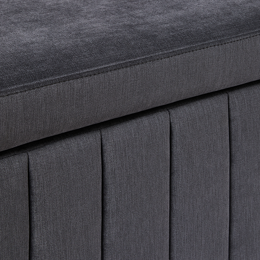 Mercer + Reid Kensington Collection Blanket Box in Coal Adairs