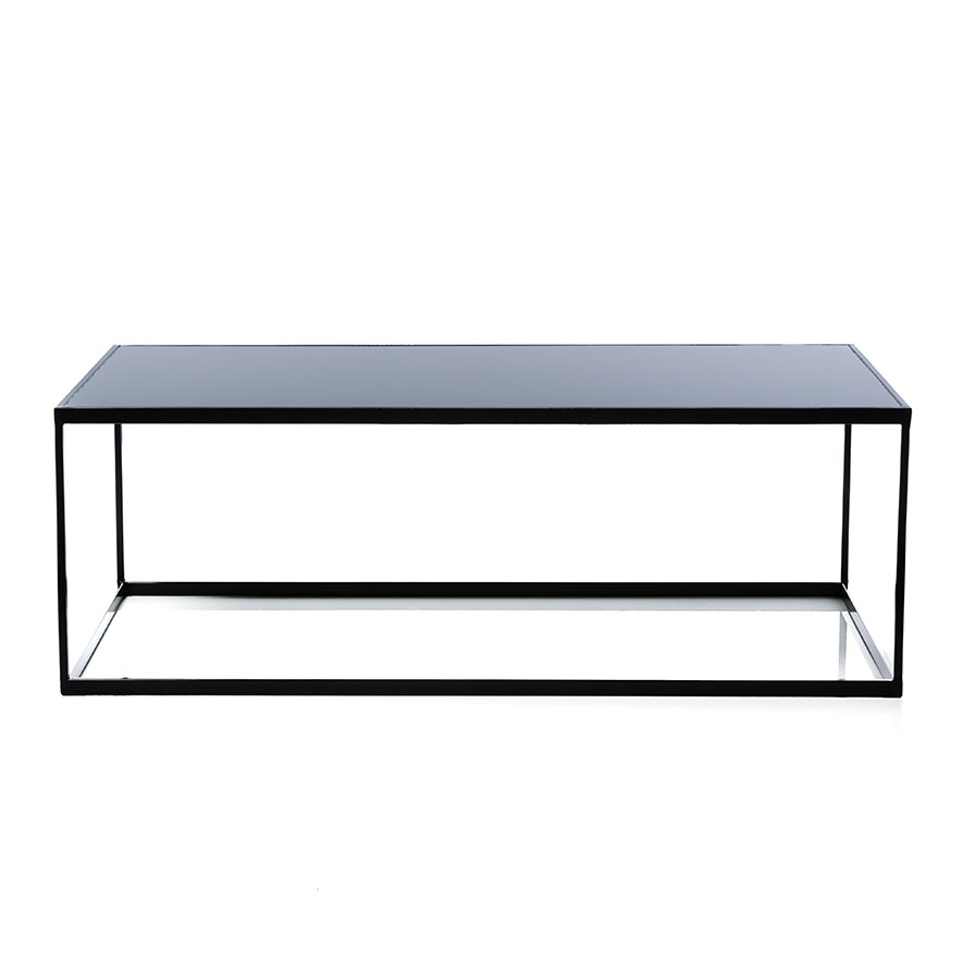 Home Republic Bentley Coffee Table Black Smoked Glass