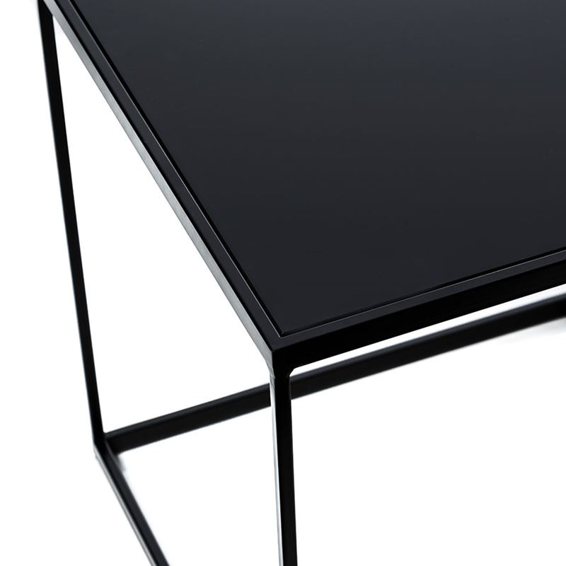 Bentley Side Table Black Smoked Glass