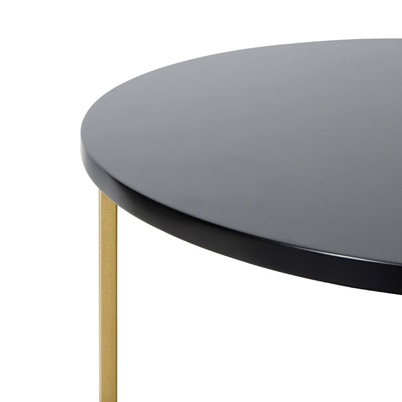 Verona Collection Black Large Side Table