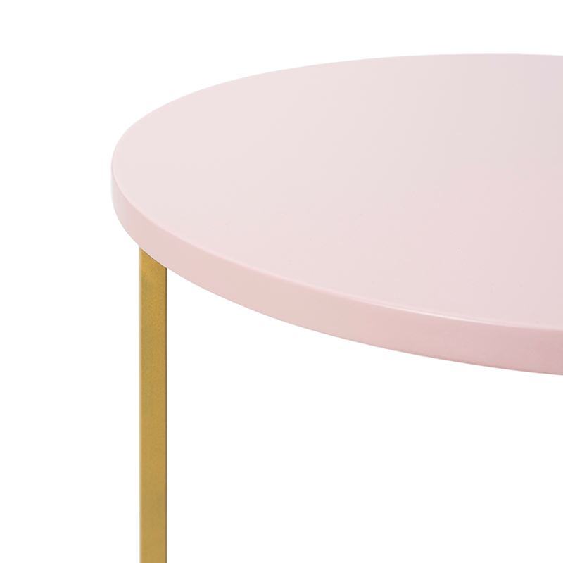 Verona Collection Pink Small Side Table