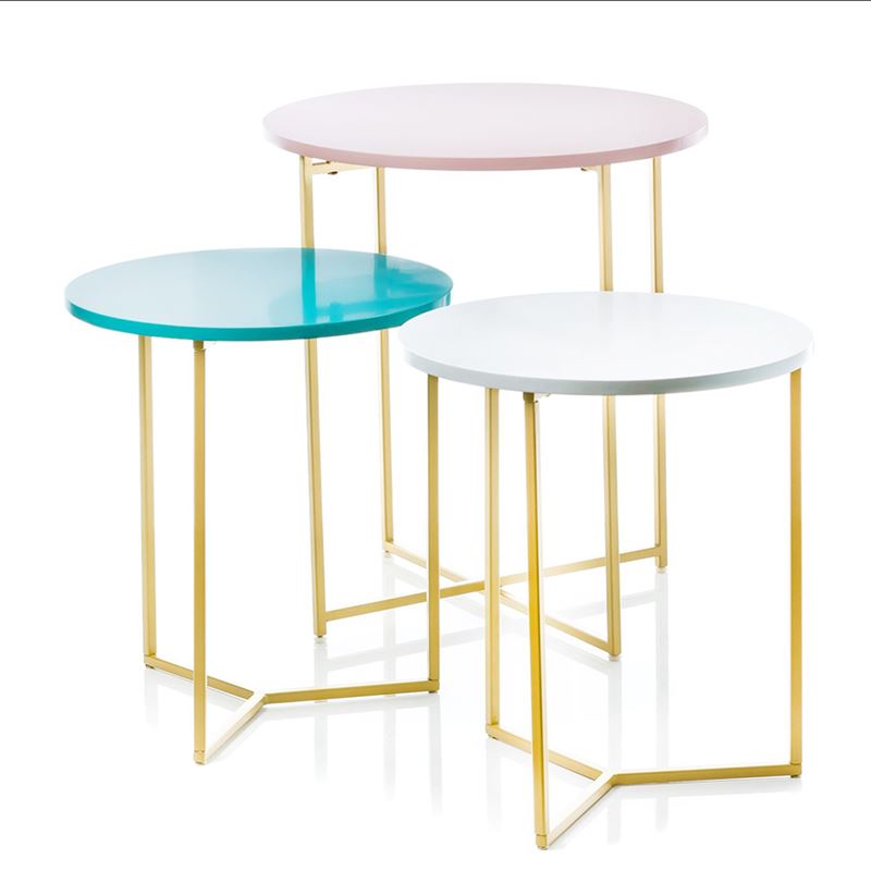 Verona Collection Pink Large Side Table