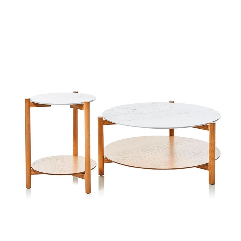 Camilla Collection Coffee Table Marble & Ash