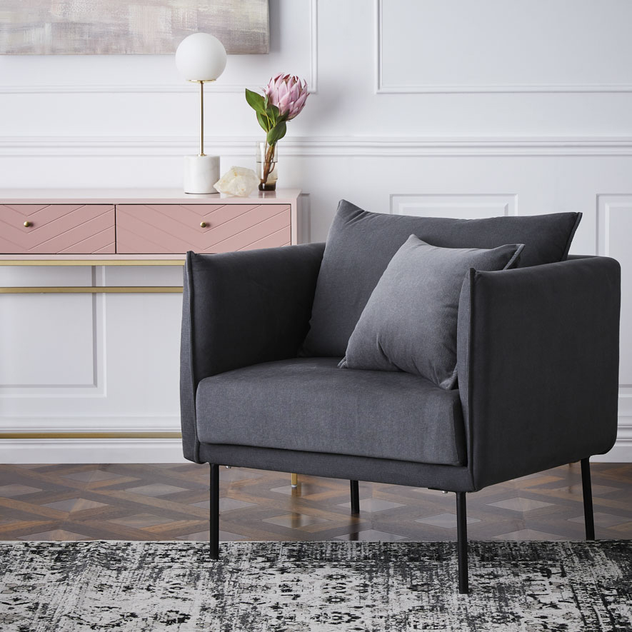 Mercer + Reid Sienna Collection 2 Drawer Console Pink & Gold Adairs