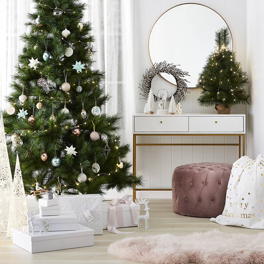 Mercer + Reid Sienna Collection 2 Drawer Console White & Gold Adairs