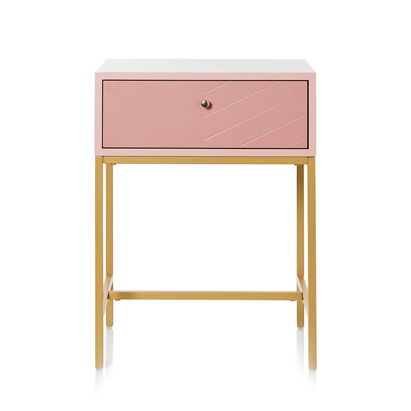 Sienna Collection Side Table Pink & Gold