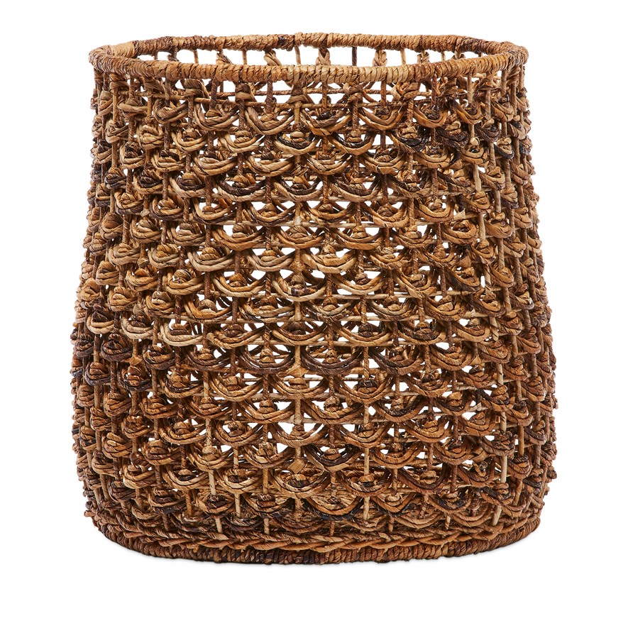 Ubud Scallop Dark Natural Basket Adairs