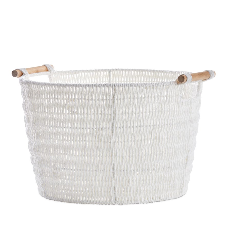 Home Republic Kendrick White Wash Basket Adairs