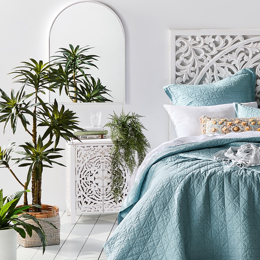 Dunedin White & Natural Basket Adairs