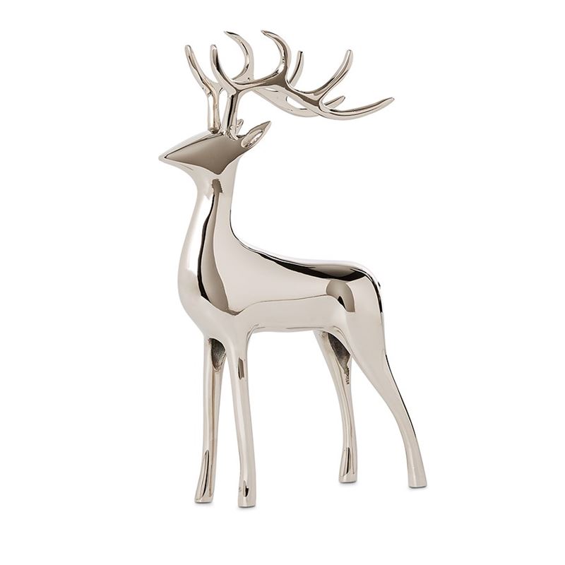 Christmas Standing Silver Reindeer Ornament