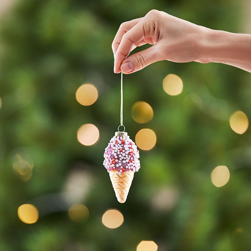 Vintage Grape Icecream Glass Ornament