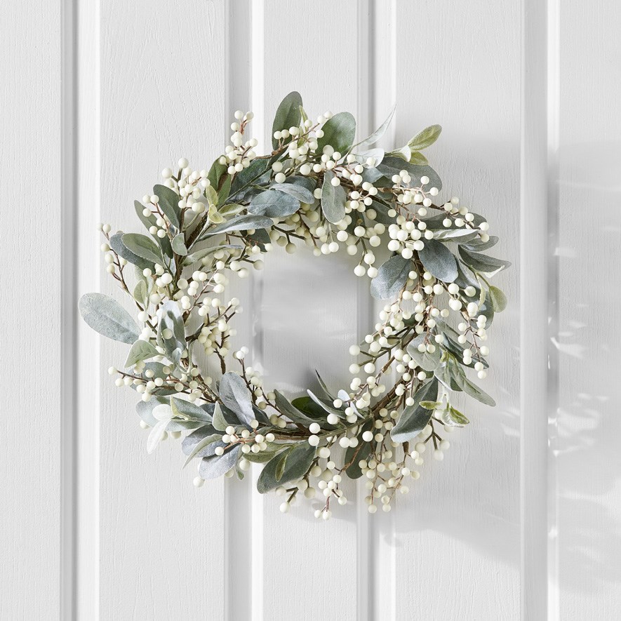 Sage White Berry Wreath Adairs