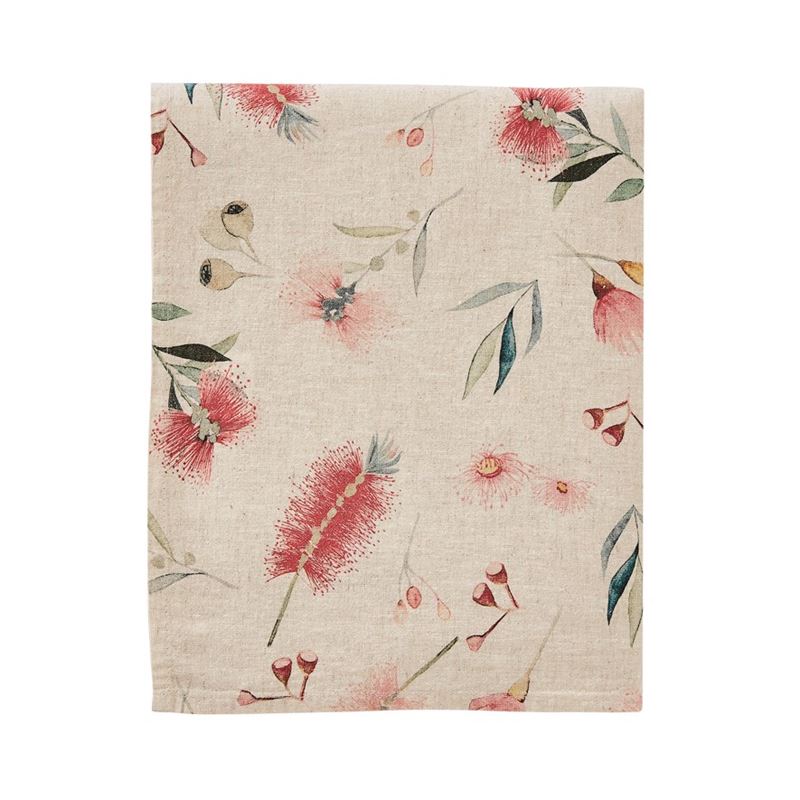 Botanical Natural Linen Tablecloth