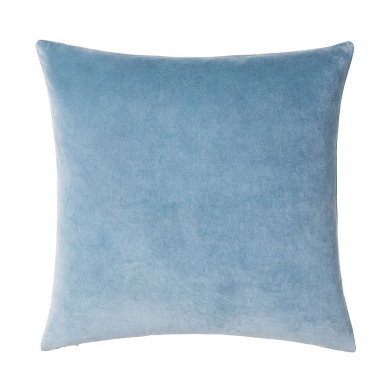Bombay Velvet Cushion Blue Mist 