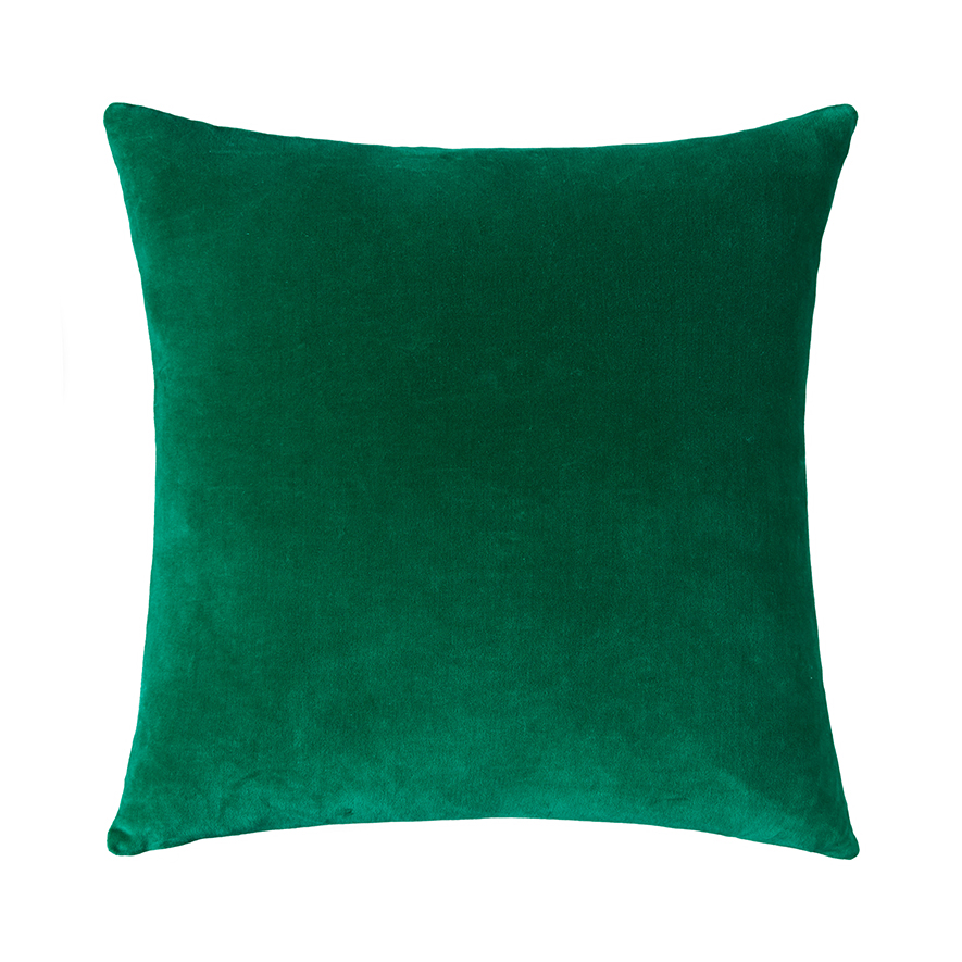 Bombay Velvet Cushion Emerald Adairs