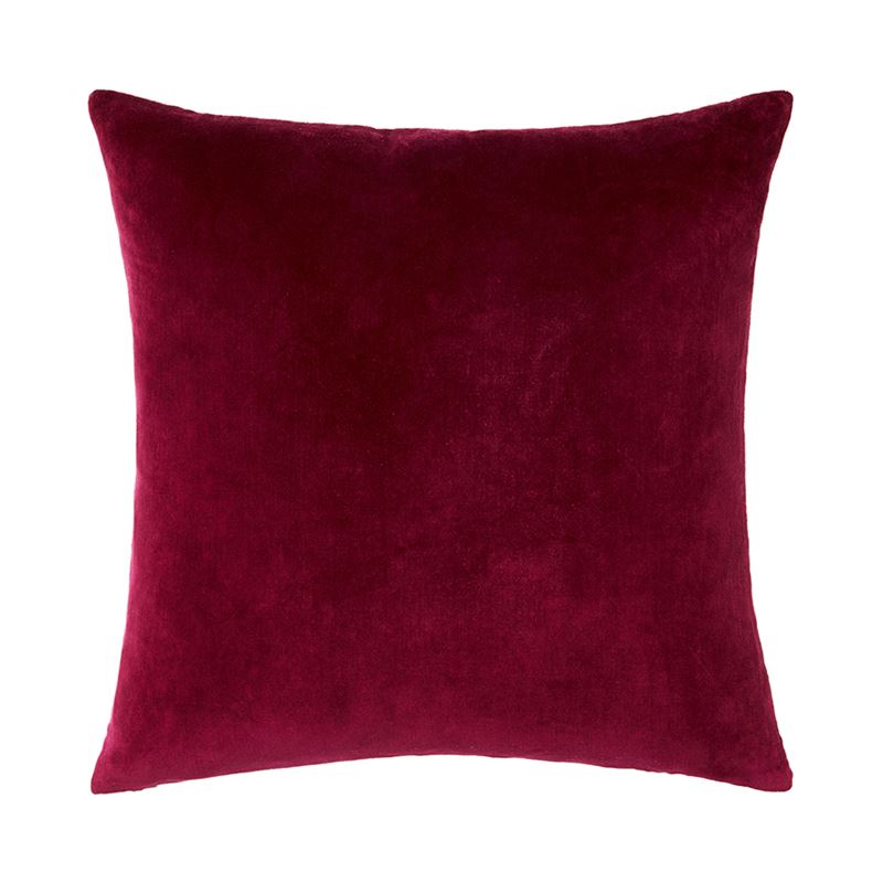 Bombay Velvet Cushion Raspberry 