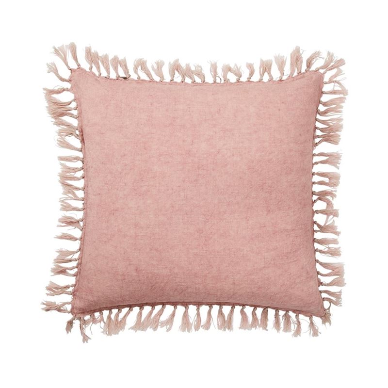 Genoa Vintage Washed Dusty Pink Linen Cushion