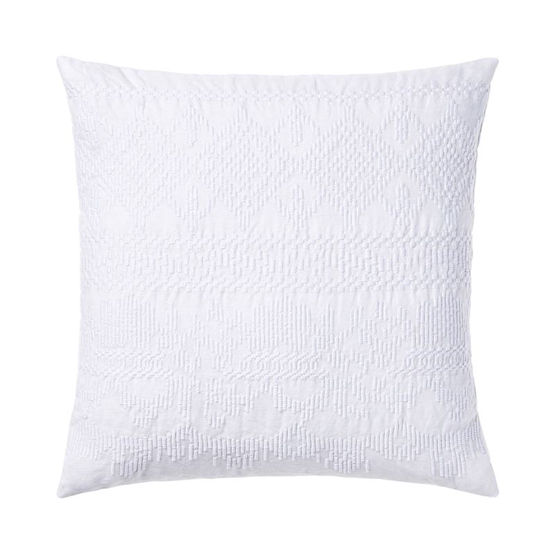 Madaya White Linen Cushion 